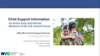 Child Support Information for Active Duty and Veteran Members of the U.S Armed Forces