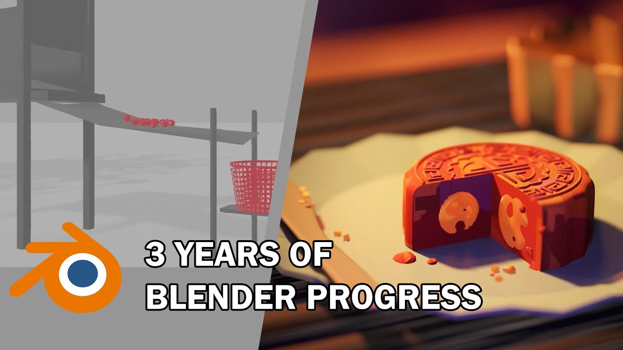 3 Years Of Blender Progress In 3 Minutes Blender 3d Youtube