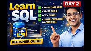 SQL Day 2 | Create Database & Table + Data Types Explained 🔥 |