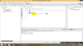 Java Programming with Eclipse lesson 4 - Integer variable, If/else statement