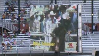 Billy Etbauer's winning ride at the Cheyenne Frontier Days Rodeo 2009