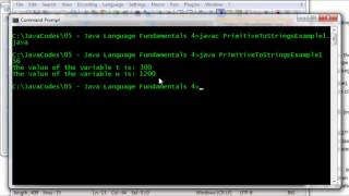 Converting Primitives to Strings in Java