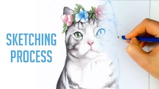 How to Draw a Cat - Easy Step by Step Tutorial