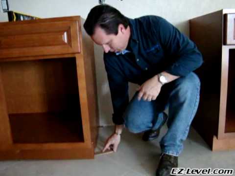 How To Level Base Cabinets Using Shims You