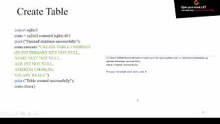 Week 6 Python and SQL