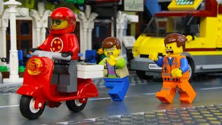 LEGO City Pizza Delivery Fail STOP MOTION LEGO Emmet & Billy's Pizza Nightmare | LEGO | Billy Bricks