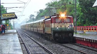 Tri color (Indian Flag) WAP-4 leading 13465/Howrah-Malda Town Intercity Express Train (Via-Azimganj)