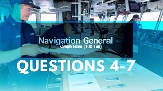 Navigation General Sample Exam (Questions 4 to 7)