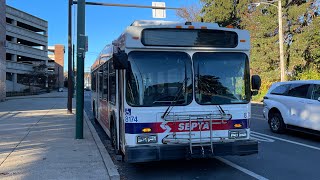 Ride on SEPTA 2008 new flyer DE40LF #8174 on route 84 to Philadelphia mills.