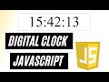 Beginners | Digital Clock Using Javascript From Scratch | Javascript | Mini Project | Tutorials