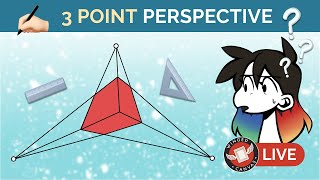 🔴 Drawing in 3-Point PERSPECTIVE! ✍🏼 Digital Art w/ Jessie Chang
