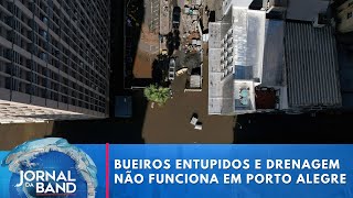 Chuva volta a inundar ruas secas em Porto Alegre | Jornal da Band