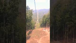 Heading to Maula Kalika temple Nepal #cablecar #maulakalika #nepal #travel #bike #trip #fun