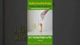 A Perfect Weight Loss And Detox Smoothie Recipes For Beginners #shorts