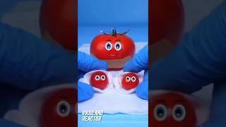Tomato has babies😳 #fruitsurgery #goodland #asmr  #doodles #animation #shorts #viral