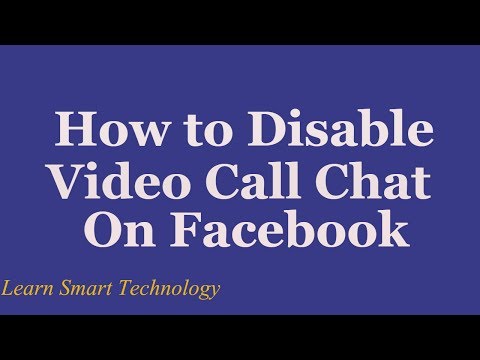 How to Disable Video Call Chat On Facebook : Facebook 2016 How to Disable Video Call Chat On Facebook : Facebook 2016