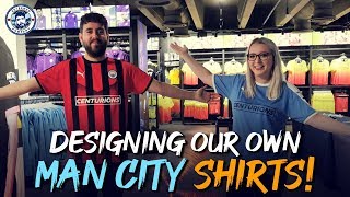 DESIGNING OUR OWN CUSTOM MAN CITY SHIRTS!