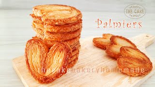 Palmiers Recipe / Puff Pastry  : สูตรพายผีเสื้อ : By The Cake