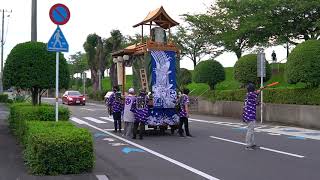 令和三年　長浜神社夏季大祭　舞鶴町青年会　疫病退散山車巡行（宵山）