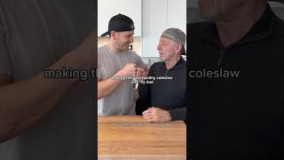 THE BEST HEALTHY COLESLAW WITH MY DAD | ​⁠@elliotts.kitchen