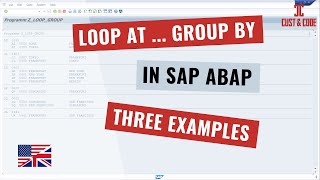 LOOP AT GROUP BY in SAP ABAP - 3 Examples [english]