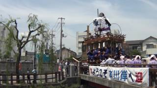 舩戸の山車、開運橋を渡ります～　佐原の大祭 夏祭り2017　最終日　00041