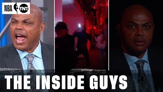 "What the hell happened?!?!" 🤣 | Chuck's Guarantee Caused A Blackout In Studio J | NBA on TNT