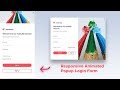 Responsive Login Form HTML CSS Javascript