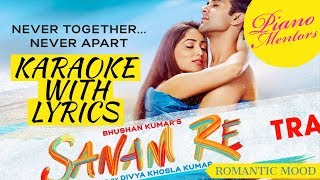 SANAM RE | Title Song | Arijit Singh | Karaoke With Lyrics