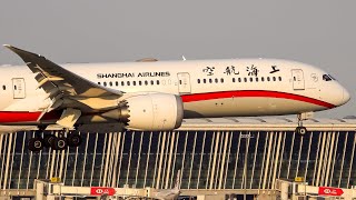 1 Hour of Plane Spotting at SHANGHAI Pudong Airport: A Day of Epic Aircraft Sightings!