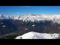 pinzolo ski resort in italy. drone 4k video. relaxing music