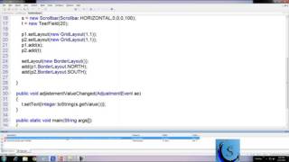 Scroll Bar, CCS Course Java 26