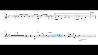 Scarlatti Suite - Mvt I, Allegro - Trumpet Solo Accompaniment