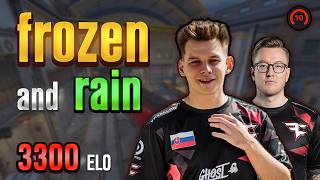 CS2 Pros Frozen \u0026 Rain Destroy FACEIT on Train!🔥(CS2 POV)