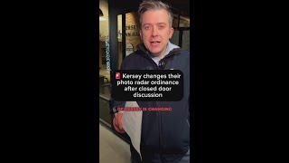 Kersey changes photo radar law without public notice