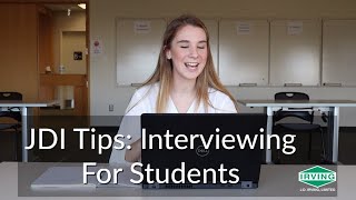 JDI Tips: Student Interviewing