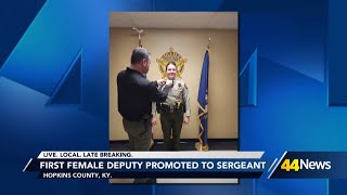 Hopkins County Sheriff's Office promotes its first female Sergeant