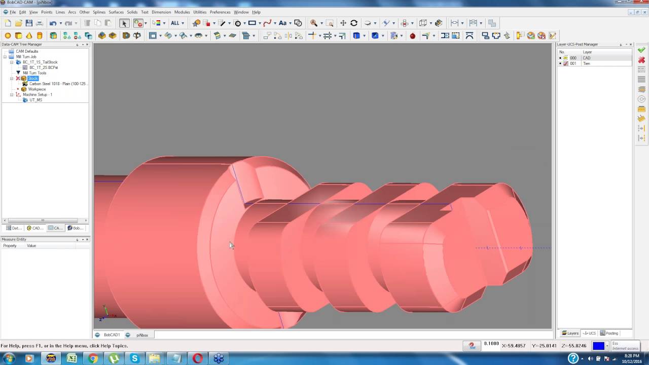 BobCAD CAM Mill Turn Training_PEV_12_OCT16 - YouTube