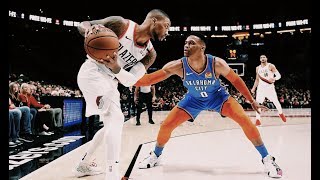 Damian Lillard Takes Game 1 in Playoff Battle With Russell Westbrook
