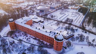 Uppsala, Sweden in Winter (By Drone in 4K)