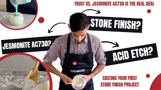 A Detailed Guide to Mastering Jesmonite AC730: Mixing, Pouring, Brushing, and Acid Etching