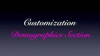 Transcript Review - Customizing Demographics Sections