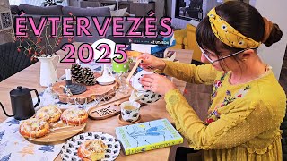 Évtervezés 2025 - újévi gondolatok, almás süti, könyvajánló