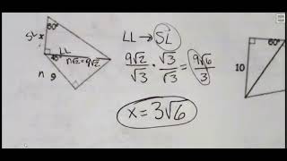 Unit 10.4 Multi-triangle Special Right Triangles Notes