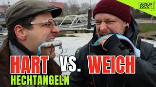 GUMMI VS HARDBAIT | Was fressen Hechte lieber? | Hechtangeln auf den Bodden | Anglerboard TV