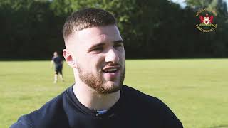 Connor Wrench and Jack Darbyshire train with Woolston Rovers