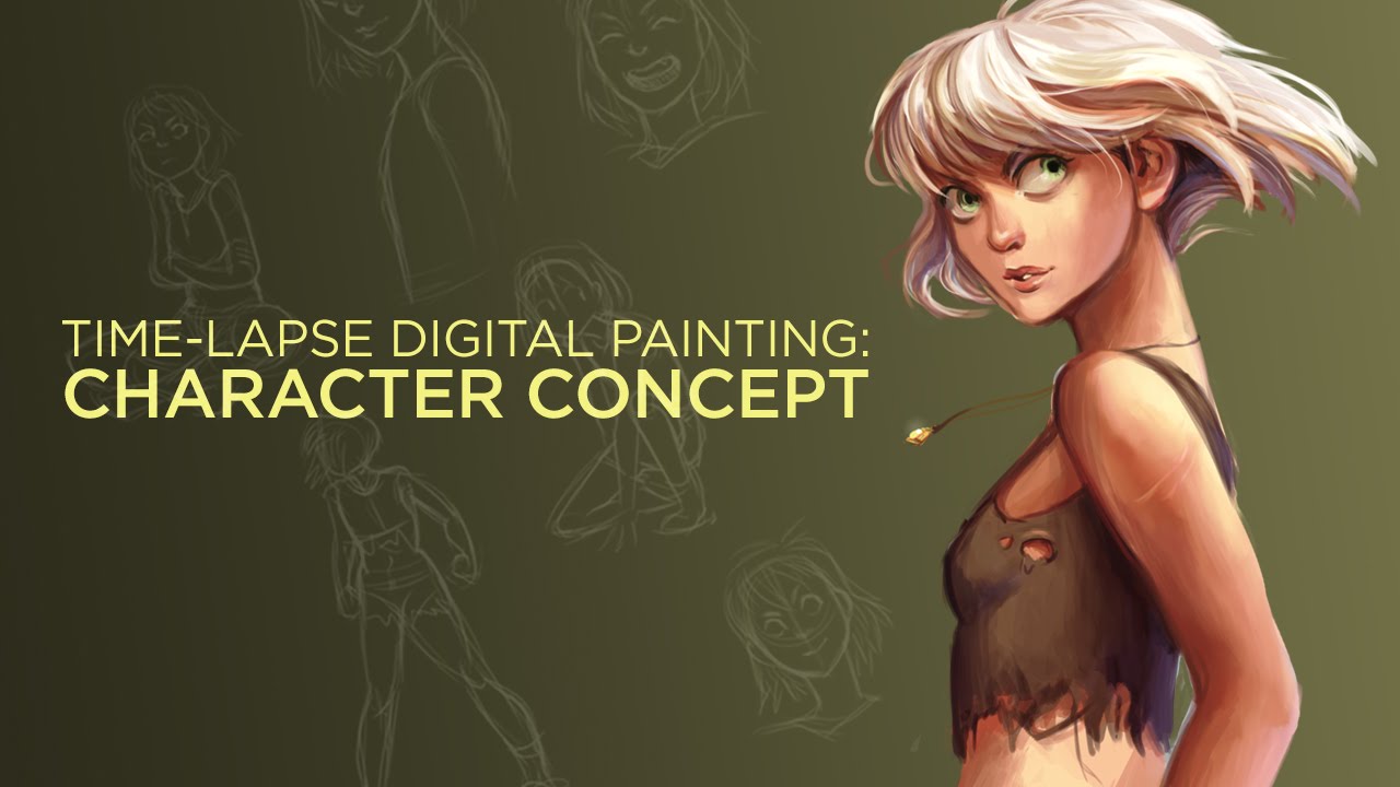 Digital Painting Character Design Digital Painting Girl Anime Style