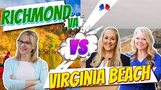 City vs City | Richmond VA vs Virginia Beach with Jennifer & Amy