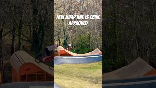 Check out the newest e-bike approved jump line at Baker creek in Knoxville! #emtb #mtb #jump #ebike