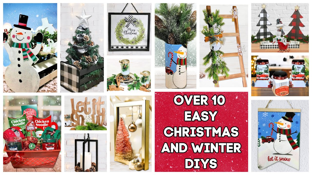 Over 10 Easy Dollar Tree Christmas Winter Diy Decor Ideas Diy Over 10 Easy Dollar Tree Christmas Winter Diy Decor Ideas Diy